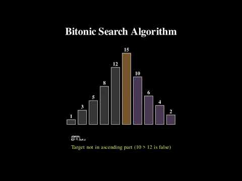 Bitonic Sequence & Search — A Visual Explanation in Manim