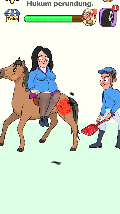 Even though I told you not to hit the horse's thigh! 😵#shorts