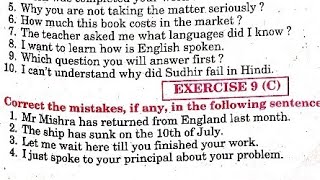 Famous Syntax Exercise 9 C Verb Error from excellent book class 12 solved by Ramesh Sir Net Worth