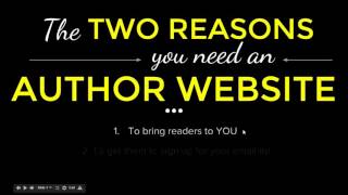 The two reasons you need an author website (not what you think)