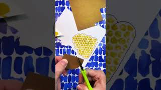 Easy Bumble Bee Finger Paint and Bubble Wrap Paper Craft For Kids. 🐝