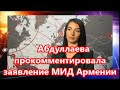 Лейла Абдуллаева прокомментировала заявление МИД Армении