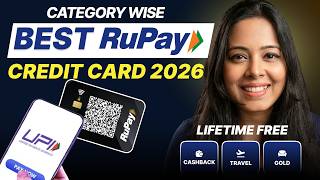 Best RuPay Credit Card - Category Wise (MAX Cashback, Gold, Travel), Lifetime Free RuPay Credit Card