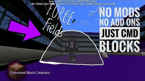 MCPE Tutorials: How to make a FORCE FIELD! | Command Blocks