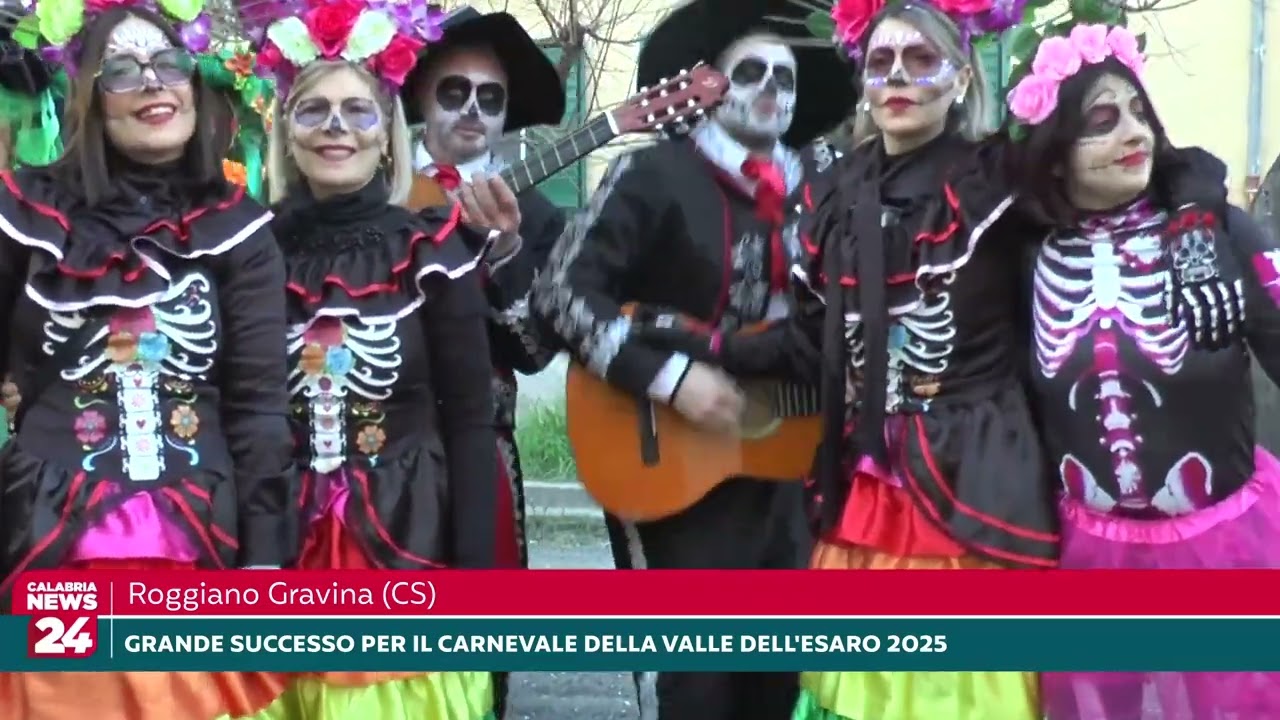 Roggiano Gravina, Grande successo per il Carnevale della Valle dell'Esaro 2025