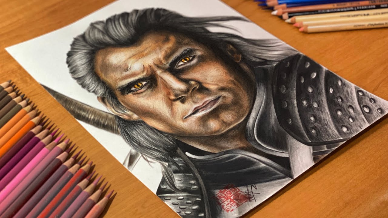 Drawing The Witcher: Geralt Of Rivia (Henry Cavill) | Silvy Tjan