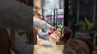 Old School Turkish Barber Skills #asmr #haircut #shave