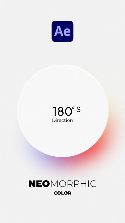 Create Minimal Neomorphic Color Motion Graphics in After Effects