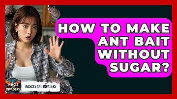 How To Make Ant Bait Without Sugar? - Insects and Invaders