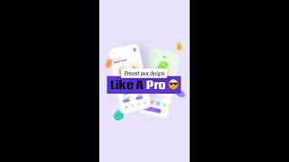 Learn how to present your designs like a PRO 😎 #shorts
