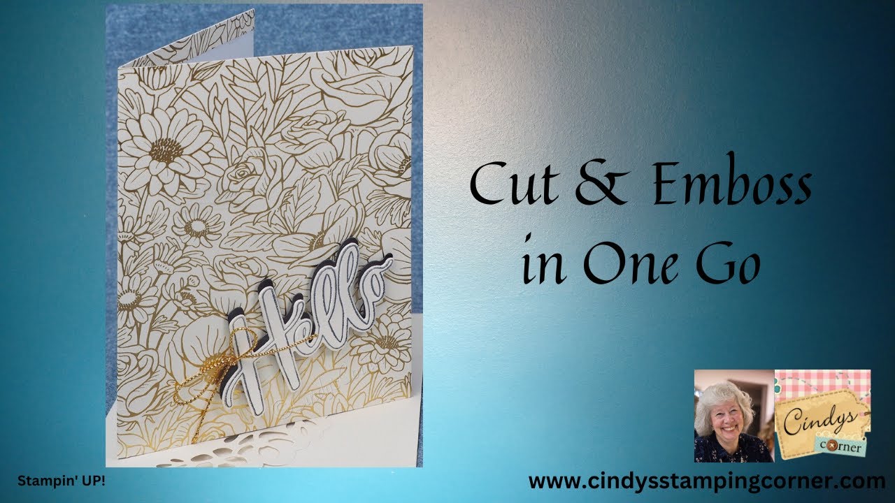 Hybrid Embossing Folders meets Gold Foiled Cards - YouTube