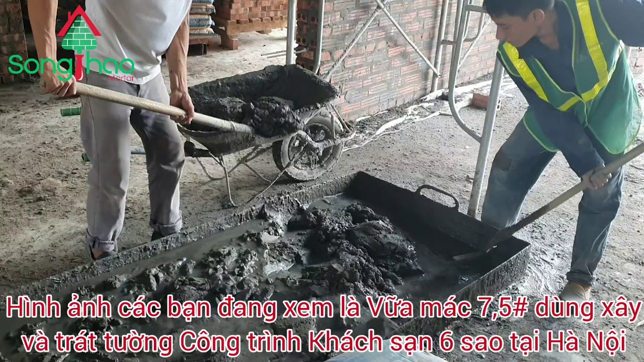 Phân phối vữa khô trộn sẵn: vữa xây, vữa trát, vữa san nền, keo ốp lát tại nội thành Hà Nội