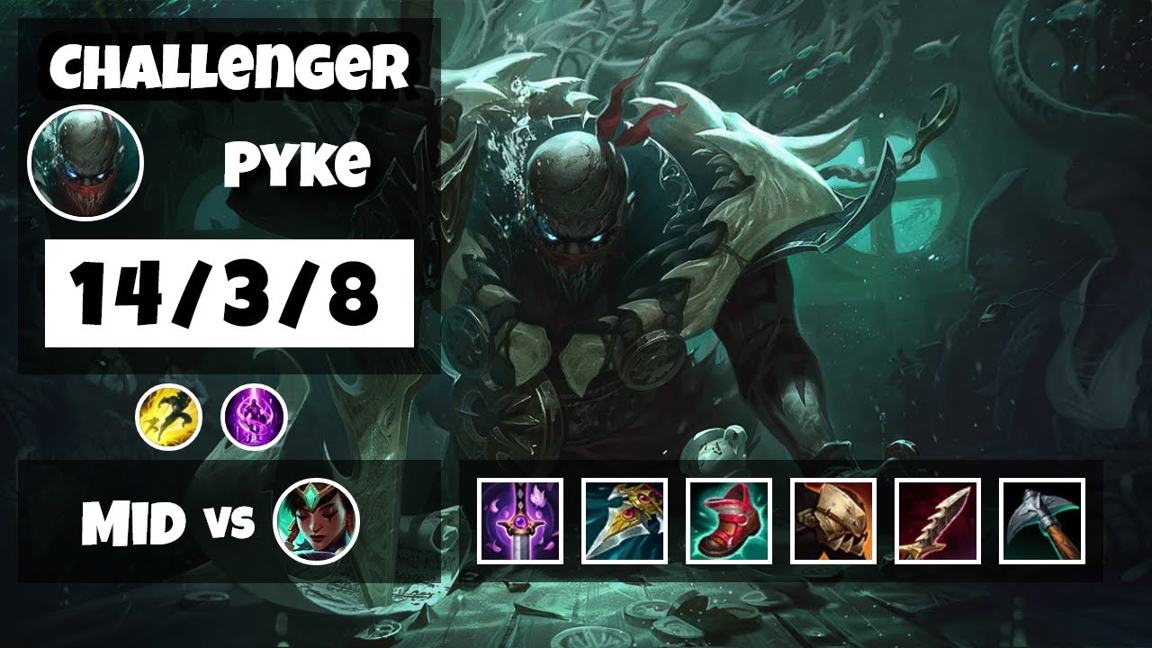 Pyke 11.18 Gameplay Challenger S11 Mid (14/3/8) - OCE
