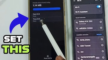 How to Set Data Limit and Time Limit for Device Connected to Mobile Hotspot on Samsung Galaxy A16 5G