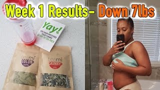 Teami Blends Tea Detox Week 1 Before & After Pics
