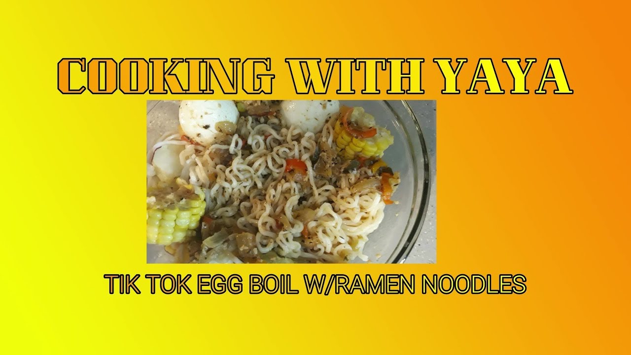 HOW I MADE TIK TOK's EGG BOIL w/RAMEN NOODLES COOKING WITH