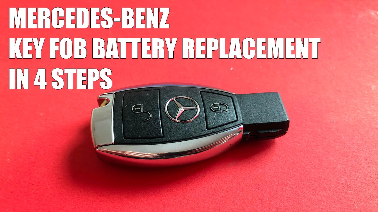 How To Replace Mercedes Benz A Class B Class C Class Key Fob Battery