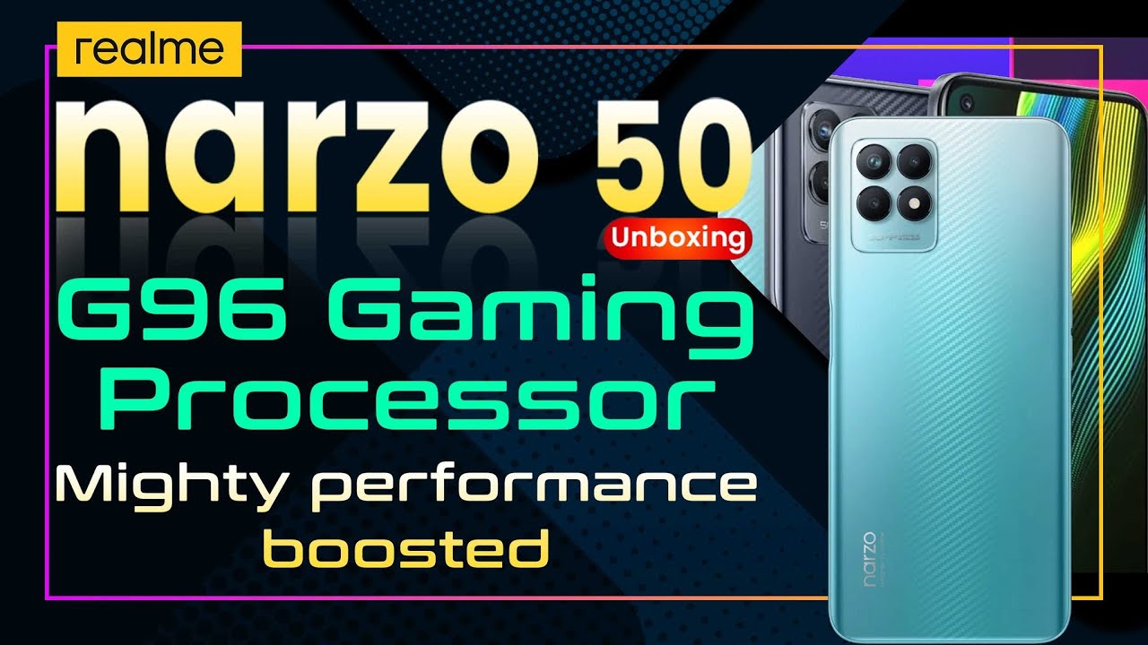"Realme Narzo 50" G96 Gaming Processor , Mighty Performance Boosted