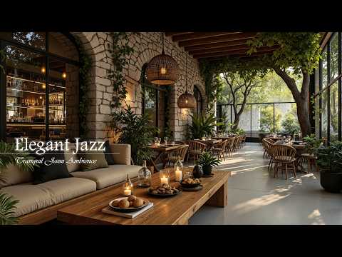 Elegant Jazz at Unwind Coffee Shop Ambience | Relaxing and Gentle Jazz Music for Study, Work