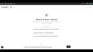 Tambo + Appwrite + Next.js 15 — AI-Powered App Starter Demo