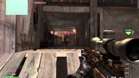 MW3 10 man Msr killstreak