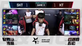 Faker Plays Aatrox Skt Vs Kt Game 3 Highlights 2018 Lck Summer W3D1