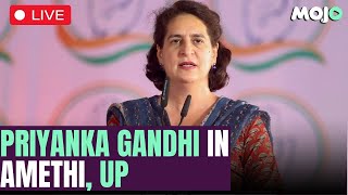 LIVE | Priyanka Gandhi addresses the public in Amethi, Uttar Pradesh.