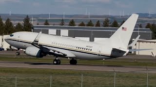 *RARE!!!* US National Nuclear Security Admin. Boeing 737-732(FC) Takeoff From Idaho Falls [N970ST]