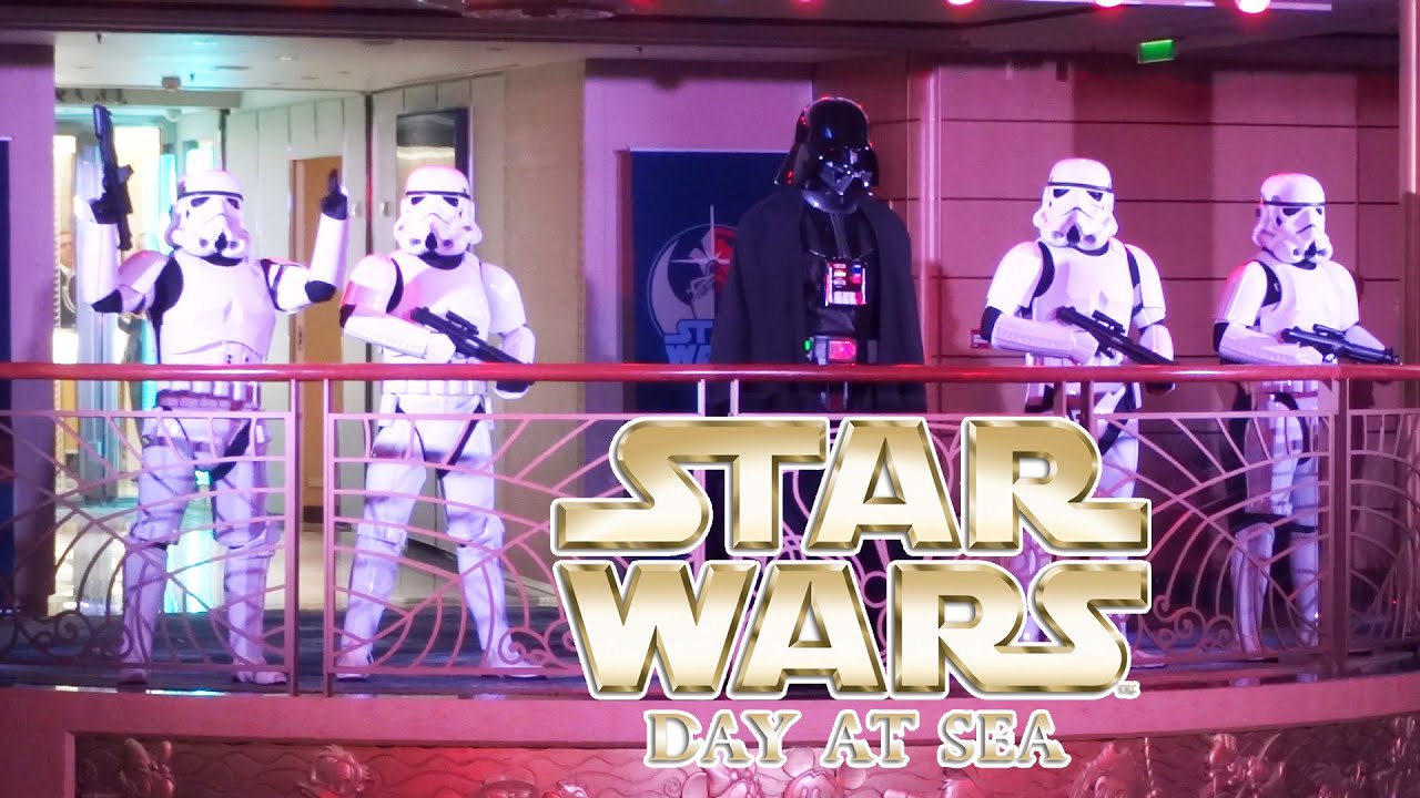 Darth Vader takes over the Disney Fantasy for Star Wars Day at Sea 2020