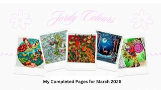 My Completed Colouring Pages for March 2026