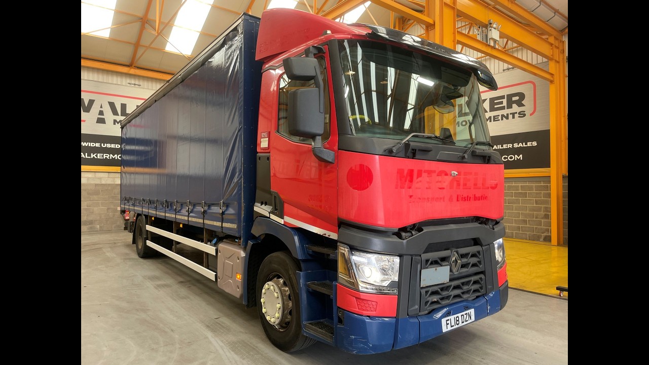 New In Stocklist For Sale: RENAULT T380 *EURO 6*, 18 TONNE 4X2 CURTAINSIDER - 2018 - FL18 DZN