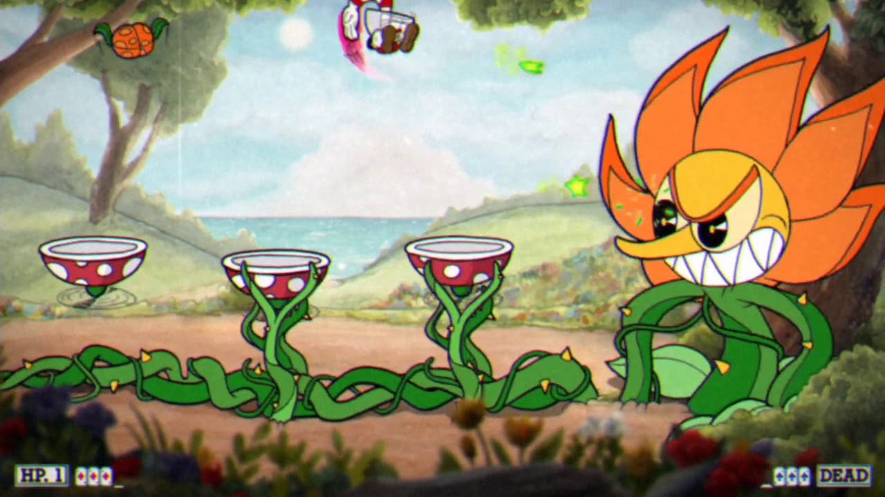 [Cuphead] Cagney Carnation "Floral Fury" Cuphead Part 7 (Every Death