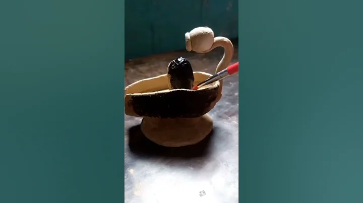 DIY Clay smoke fountain Shivling 💫 tutorial