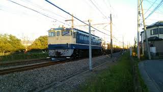 EF65 1102 ロングレール輸送 高崎線工臨 2017年10月30日