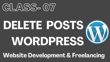 How to delete, edit Wordpress posts in Hindi / Urdu | Delete WordPress Post lec-07