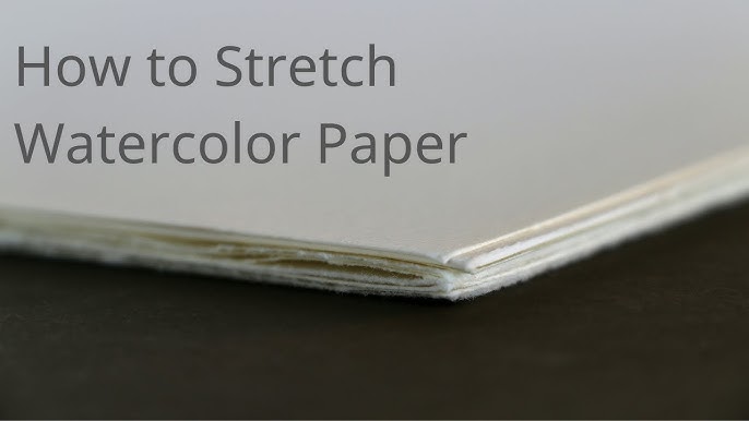 Four different ways of stretching watercolour paper - The Devon Artist