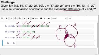 058 Python Set Challenge & Solution 23 Symmetric Difference