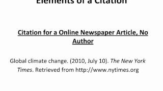 Basic Research Skills: Citing Sources