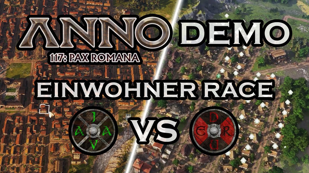 Anno 117: Pax Romana - Demo - Java VS DerU (Einwohner Race) - YouTube
