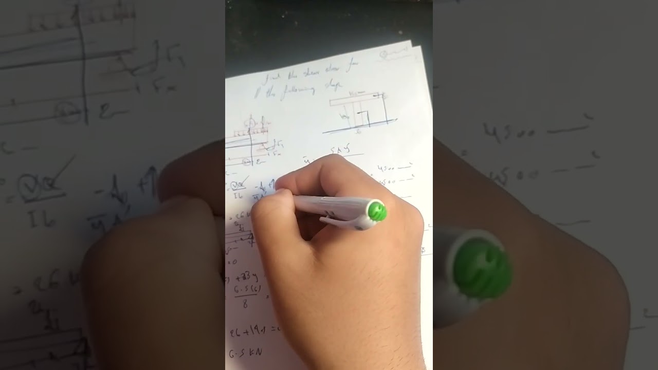 Mechanics of Materials | Transverse Shear: Normal Shapes & S.S.D