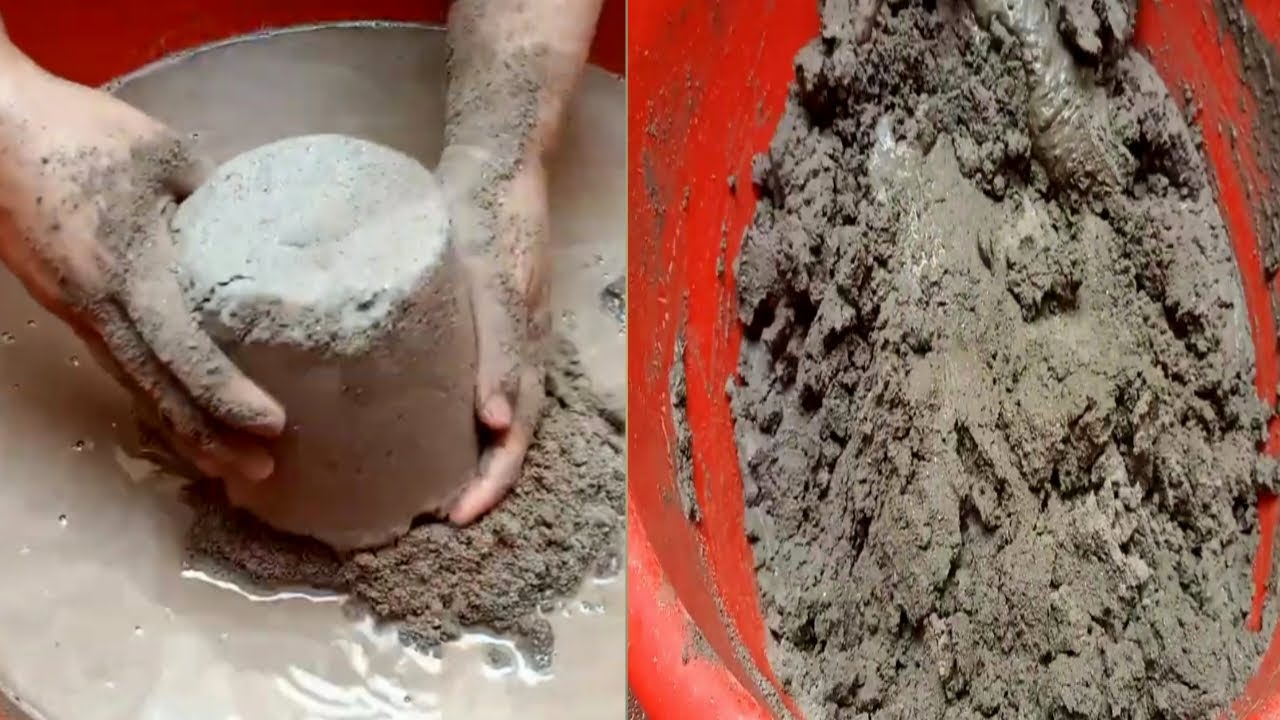 cement crushing asmrpure cement asmr water crumbling asmr sounds for