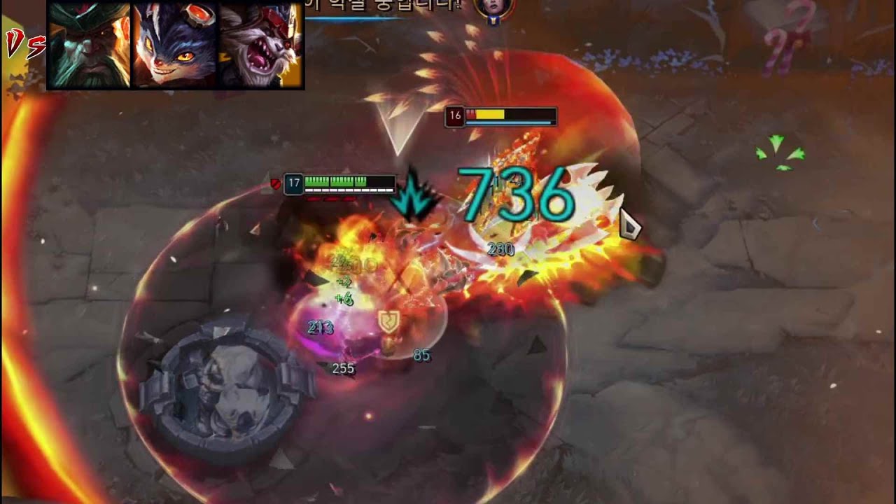 누가 나쁜 앤지 착한 앤진 모르겠고 일단 철퇴나 맞아라 (Vs 갱플랭크, 럼블, 클레드)