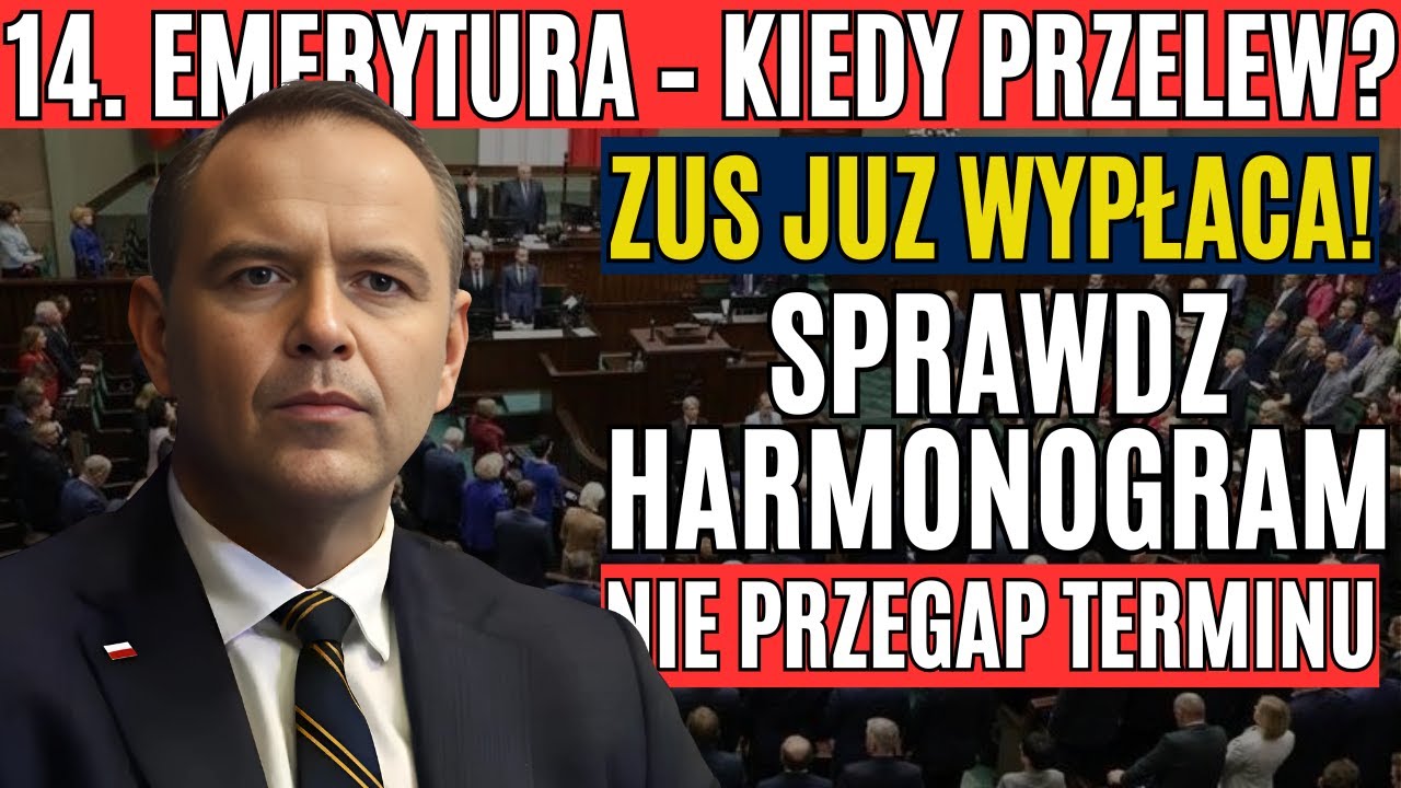 Kiedy ZUS wypłaci 14 emeryturę? Sprawdź dokładny harmonogram i nie przegap!