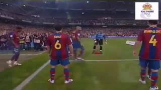 Guard of honour from arch rival barcelona. is not that great??? yes,
on may 7, 2008 , we real madrid received our fc barcelon...