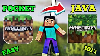 "MCPE Se Java Edition Free Mein Kaise Khelein? (100% Working!)"||Converting Minecraft PE into JAVA