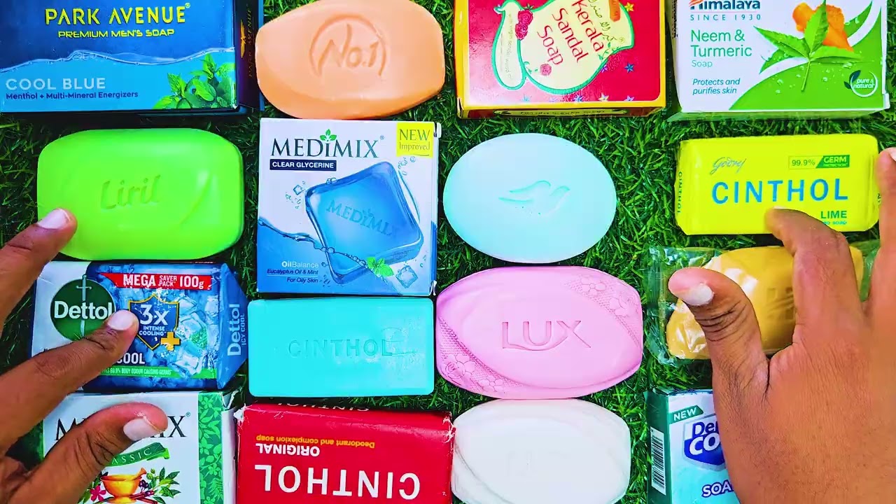Satisfying Soap Collection Sounds | Lux, Cinthol, Medimix, Dove, Liril | No Talking Relaxing Video