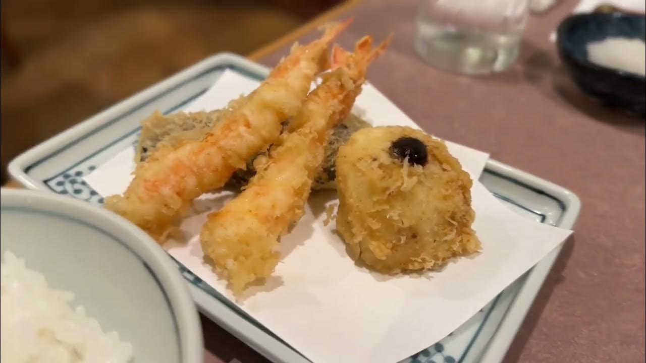 Best Tempura Tempura Shinjuku Tsunahachi Ginza 天ぷら新宿つな八 銀座店 YouTube