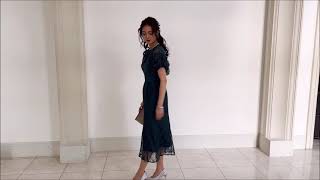 30代40代女性向けワンピースの動画！結婚式ワンピースならPourVous