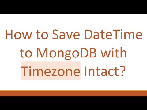 How to Save DateTime to MongoDB with Timezone Intact?
