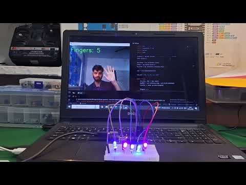 Hand Gesture Control LED using OpenCV + Arduino | Python Computer Vision Project